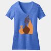 Women's Perfect Blend ® CVC V Neck Tee Thumbnail