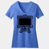 Women's Perfect Blend ® CVC V Neck Tee Thumbnail