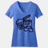 Women's Perfect Blend ® CVC V Neck Tee Thumbnail