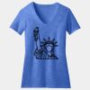 Women's Perfect Blend ® CVC V Neck Tee Thumbnail