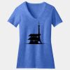 Women's Perfect Blend ® CVC V Neck Tee Thumbnail