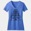 Women's Perfect Blend ® CVC V Neck Tee Thumbnail