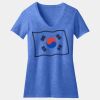 Women's Perfect Blend ® CVC V Neck Tee Thumbnail