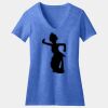 Women's Perfect Blend ® CVC V Neck Tee Thumbnail