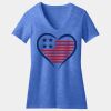 Women's Perfect Blend ® CVC V Neck Tee Thumbnail