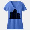 Women's Perfect Blend ® CVC V Neck Tee Thumbnail