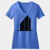 Women's Perfect Blend ® CVC V Neck Tee Thumbnail