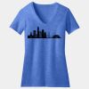 Women's Perfect Blend ® CVC V Neck Tee Thumbnail