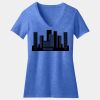Women's Perfect Blend ® CVC V Neck Tee Thumbnail