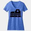 Women's Perfect Blend ® CVC V Neck Tee Thumbnail