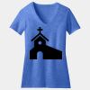 Women's Perfect Blend ® CVC V Neck Tee Thumbnail