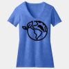Women's Perfect Blend ® CVC V Neck Tee Thumbnail