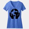 Women's Perfect Blend ® CVC V Neck Tee Thumbnail