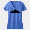 Women's Perfect Blend ® CVC V Neck Tee Thumbnail