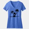 Women's Perfect Blend ® CVC V Neck Tee Thumbnail