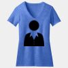 Women's Perfect Blend ® CVC V Neck Tee Thumbnail