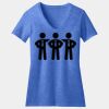 Women's Perfect Blend ® CVC V Neck Tee Thumbnail