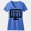 Women's Perfect Blend ® CVC V Neck Tee Thumbnail