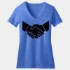 Women's Perfect Blend ® CVC V Neck Tee Thumbnail