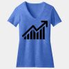 Women's Perfect Blend ® CVC V Neck Tee Thumbnail