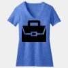 Women's Perfect Blend ® CVC V Neck Tee Thumbnail