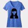 Women's Perfect Blend ® CVC V Neck Tee Thumbnail