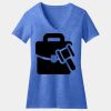 Women's Perfect Blend ® CVC V Neck Tee Thumbnail