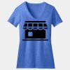 Women's Perfect Blend ® CVC V Neck Tee Thumbnail