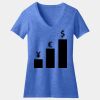 Women's Perfect Blend ® CVC V Neck Tee Thumbnail