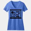 Women's Perfect Blend ® CVC V Neck Tee Thumbnail