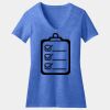 Women's Perfect Blend ® CVC V Neck Tee Thumbnail