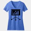 Women's Perfect Blend ® CVC V Neck Tee Thumbnail