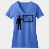 Women's Perfect Blend ® CVC V Neck Tee Thumbnail