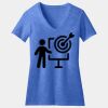 Women's Perfect Blend ® CVC V Neck Tee Thumbnail