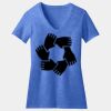 Women's Perfect Blend ® CVC V Neck Tee Thumbnail