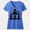 Women's Perfect Blend ® CVC V Neck Tee Thumbnail