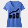 Women's Perfect Blend ® CVC V Neck Tee Thumbnail