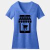 Women's Perfect Blend ® CVC V Neck Tee Thumbnail