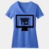 Women's Perfect Blend ® CVC V Neck Tee Thumbnail