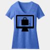 Women's Perfect Blend ® CVC V Neck Tee Thumbnail