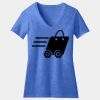 Women's Perfect Blend ® CVC V Neck Tee Thumbnail