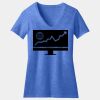 Women's Perfect Blend ® CVC V Neck Tee Thumbnail