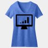 Women's Perfect Blend ® CVC V Neck Tee Thumbnail