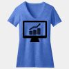 Women's Perfect Blend ® CVC V Neck Tee Thumbnail