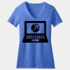 Women's Perfect Blend ® CVC V Neck Tee Thumbnail