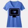 Women's Perfect Blend ® CVC V Neck Tee Thumbnail