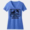 Women's Perfect Blend ® CVC V Neck Tee Thumbnail