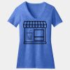Women's Perfect Blend ® CVC V Neck Tee Thumbnail