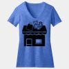 Women's Perfect Blend ® CVC V Neck Tee Thumbnail