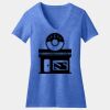 Women's Perfect Blend ® CVC V Neck Tee Thumbnail